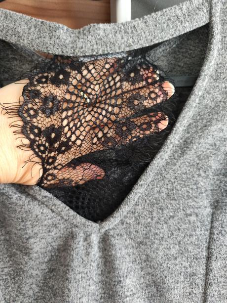 Šaty s efektnou čipkou, orsay,38