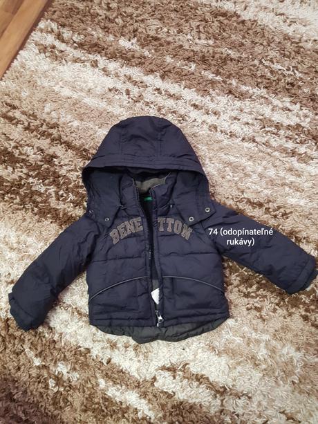 Zimná bundička, benetton,74