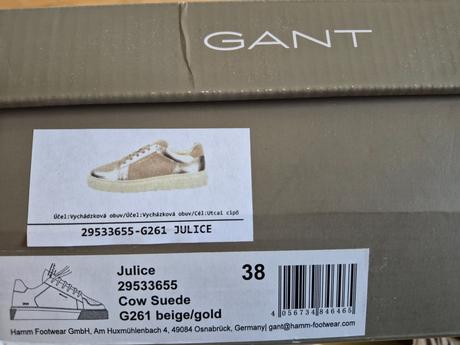 Damske tenisky, gant,38