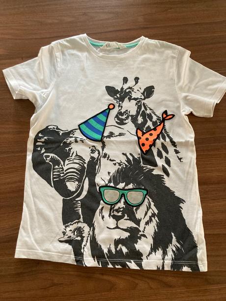Tricko so zvieratkami top stav, h&m,134
