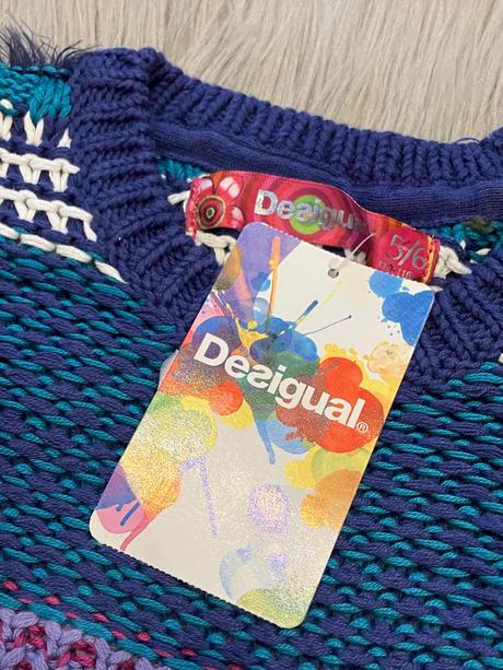 Dievčenský sveter farebný desigual (5-6r.), desigual,110 / 116