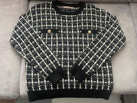 Pletený sukňový kostým  (súprava) veľ.m/38, 