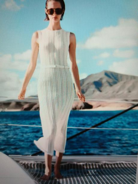 Pletené letné šaty viskóza, zara,s