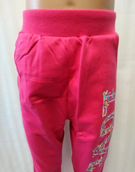 Dievčenské ružové tepláky love, n-feel, 128-134 cm, 128