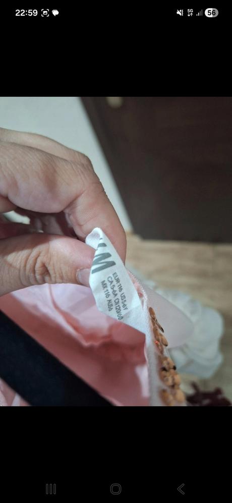 Krasne saty, h&m,116