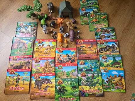 Knihy o zvieratkách s figúrkami,