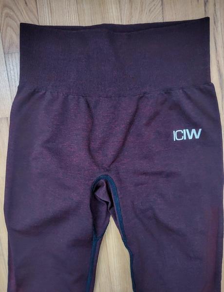 Fialové bezšvové legíny iciw, s