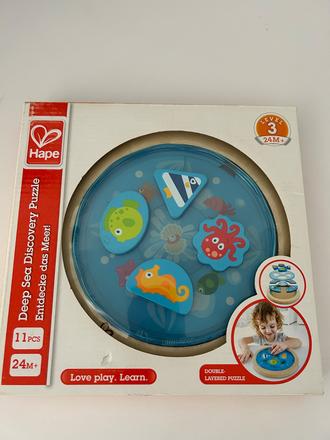 Hape nove vkladacie puzzle morsky svet,