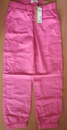 Tenké sýtoružové kapsáčové nohavice, lindex,128