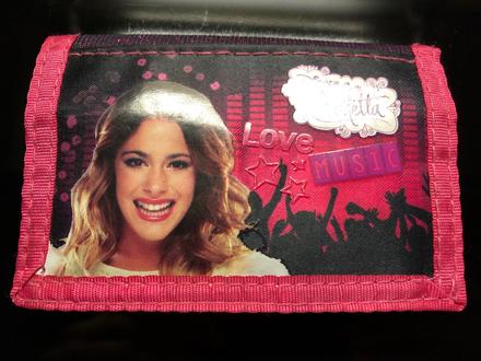 Trblietkavá peňaženka violetta,