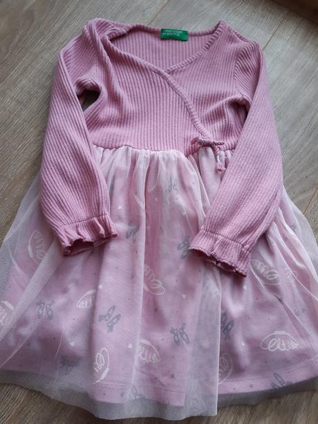 Dievčenské šaty, benetton,98