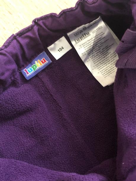 Podšité nohavice teplučké, lupilu,104