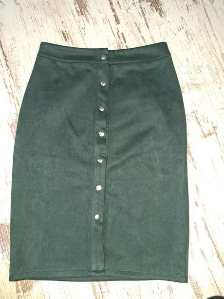 Zelena midi sukňa, gate,36