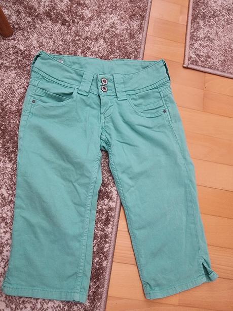 Capri nohavice 25 mierne pod kolena, pepe jeans,xs