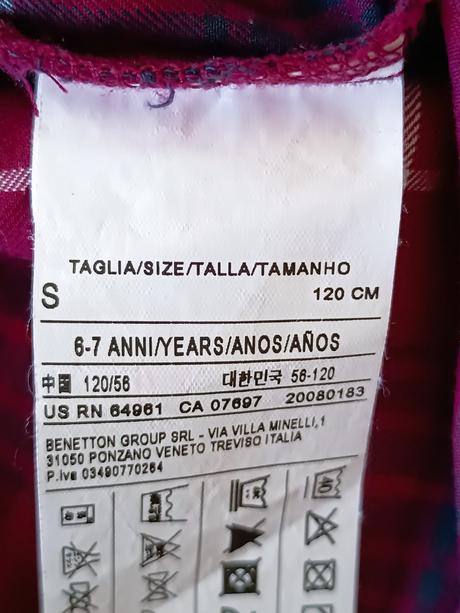 Košeľa, benetton,122