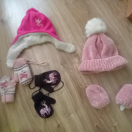 Čiapky+rukavice, primark,86