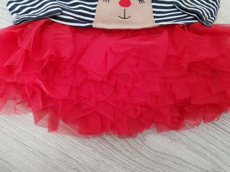 Vianočné šaty + pančuchy 6-9mesiacov, 74