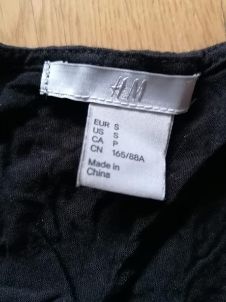 Čierne tričko zn h&m č. s, h&m,s