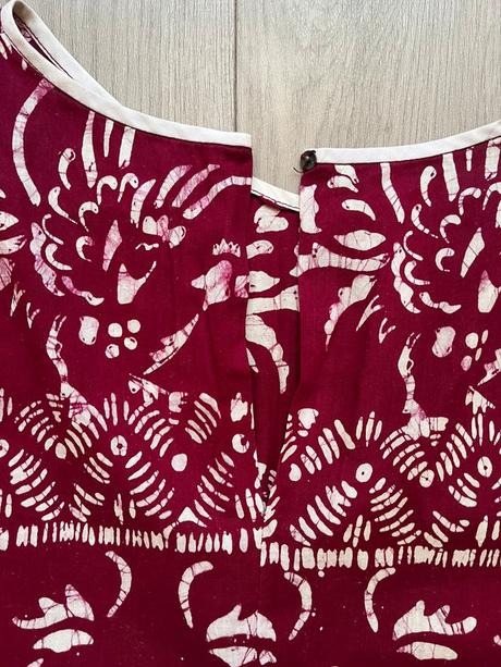 Vínové bavlnené šaty, l