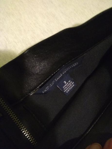 Kožená a-čková sukňa, american eagle,xs