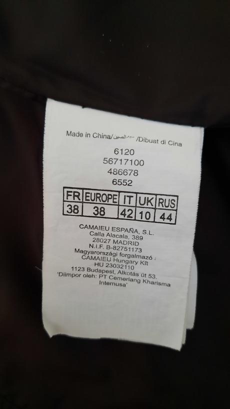 Zimná bunda, camaieu,38