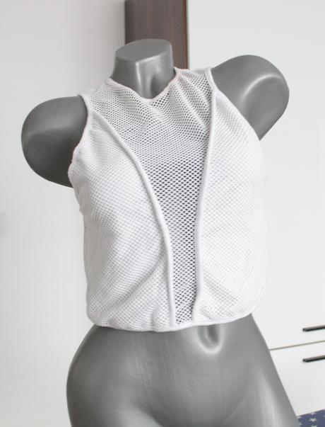 Sietovany crop top, m