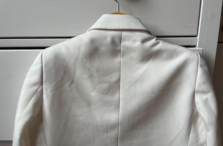 Biele detské unisex sako, 3 - 4 roky, 104