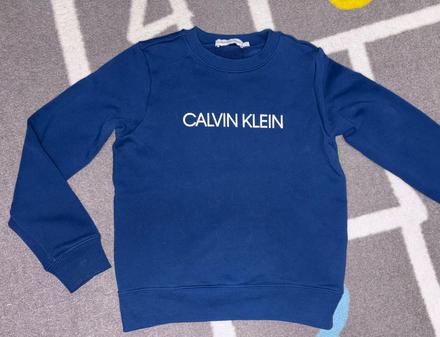 Mikina modrá v.128 calvin klein top stav, calvin klein,128