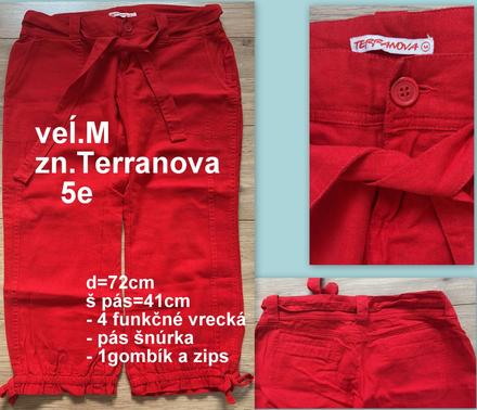 Capri nohavice, veĺ.m, zn.terranova, terranova,m