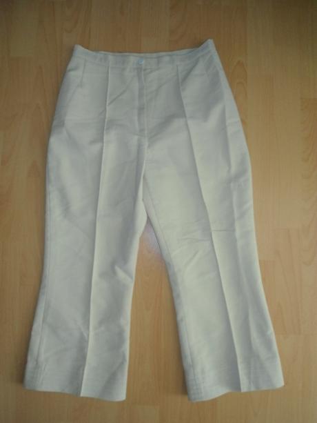 Kremove 3/4-ove nohavice, 36