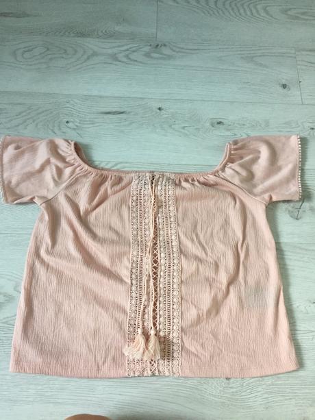 Staroružové croptopové tričko, s