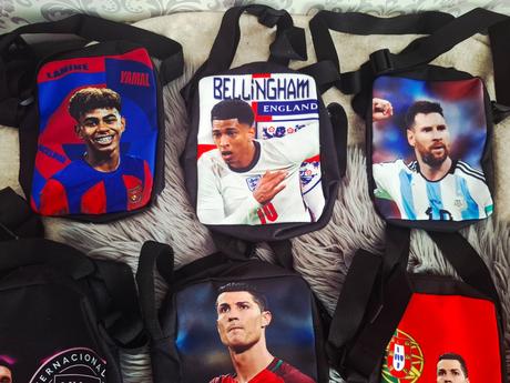 Taška na bok ronaldo, messi, mbappe, yamal, bellin,