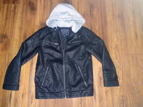 Koženková motorkárska bunda c&a, c&a,152 / 158