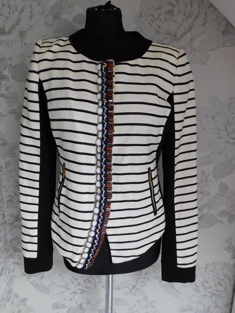 Luxusny lanovy blejzer, pinko,38