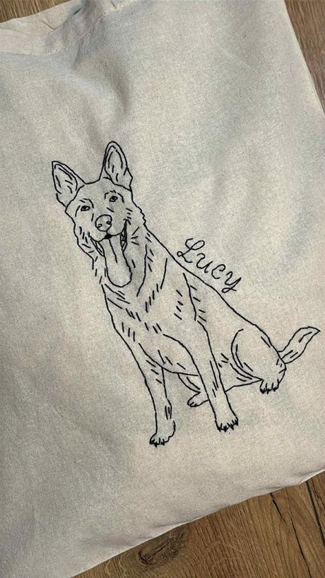 Plátené, ručne vyšívané tašky, 