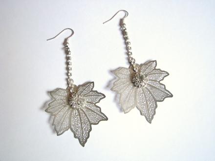 Náušnice javorové listy,