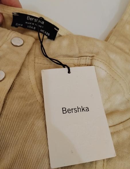 Rifľový korzetový top bershka push-up strih, bershka,36 / s