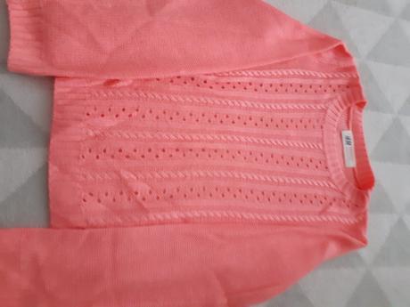 Oranzovy dievcensky pulover, h&m,116