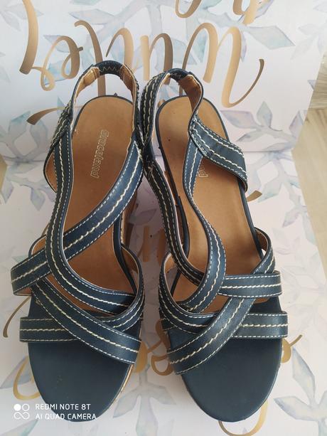 Dámske sandále na platforme, graceland,37