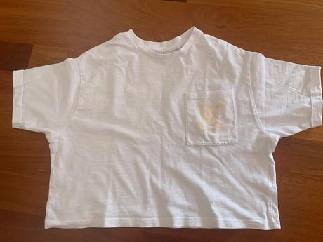 Biele crop top tričko, 152