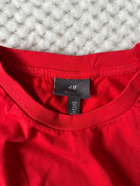 Červené tričko, h&m,l