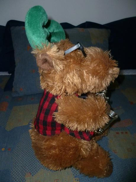 Plyšový sobík s melodiou,