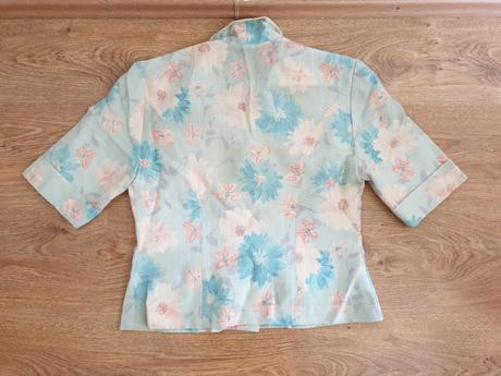 Kvetinkové letné sako s 3/4 rukávmi, m