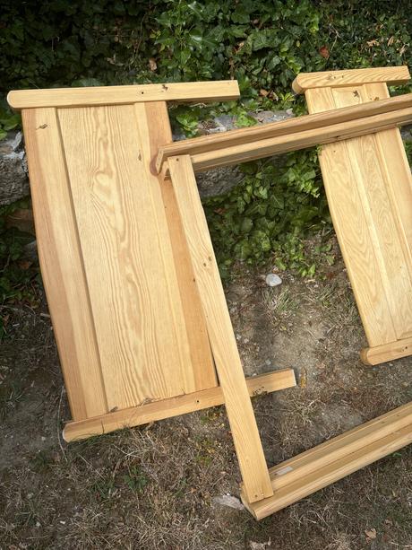 Postel drevena ram, šírka (cm): 90,dĺžka (cm): 190