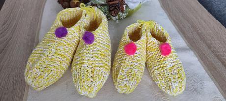 Hand-made papučky z vlny, 34