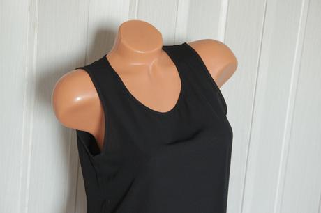 Čierny šifónový top m, m