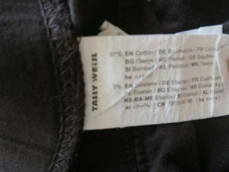 Dámske tmavo hnedé elastické legíny, tally weijl, tally weijl,xs