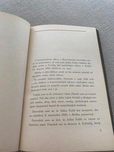 Stará reportáž spod šibenice julius fučík 1955,
