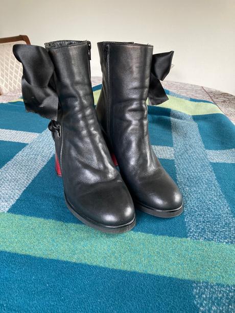 Kožené čižmy eva minge, 40