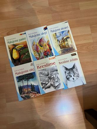 Knihy malovanie a kreslenie - krok za krokem, 